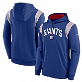Mens New York Giants Blue Sideline Stack Performance Pullover Hoodie,baseball caps,new era cap wholesale,wholesale hats